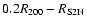$0.2 R_{200} - R_{\rm S2N}$