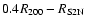 $0.4 R_{200} - R_{\rm S2N}$