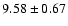 $9.58\pm0.67$