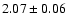 $2.07\pm0.06$