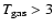 $T_{\rm gas} > 3$