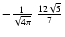 $-\frac{1}{\sqrt{4\pi}}~\frac{12\sqrt{5}}{7}$