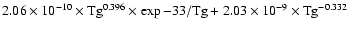 $2.06\times 10^{-10}\times {\rm Tg}^{0.396} \times
\exp{-33/{\rm Tg}}+2.03\times 10^{-9}\times {\rm Tg}^{-0.332}$