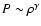 $P\sim\rho^\gamma$