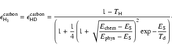\begin{displaymath}\epsilon_{\rm H_2}^{\rm carbon}=\epsilon_{\rm HD}^{\rm carbon...
...}
\exp{-\displaystyle\frac{E_{\rm S}}{T_{\rm d}}}\right)}\cdot
\end{displaymath}