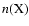$n({\rm X})$