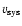 $v_{\rm sys}$