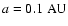 $a = 0.1\;{\rm AU}$