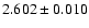 $2.602\pm 0.010$