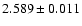 $2.589\pm 0.011$