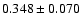 $0.348\pm 0.070$