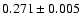 $0.271\pm 0.005$