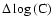 $\Delta\log{\rm (C)
}$