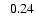 $\;\;0.24$
