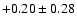 $+0.20\pm0.28$