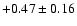$+0.47\pm0.16$