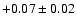 $+0.07\pm0.02$