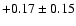 $+0.17\pm0.15$