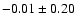$-0.01\pm0.20$