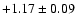 $+1.17\pm0.09$