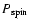 $P_{\rm spin}$