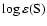 ${\rm\log\varepsilon(S)}$