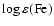 ${\rm\log\varepsilon(Fe)}$