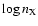 $\log n_{\rm X}$
