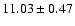$11.03\pm0.47$