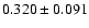 $0.320\pm0.091$