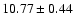 $10.77\pm0.44$
