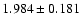 $1.984\pm0.181$