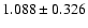 $1.088\pm0.326$