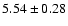 $5.54\pm0.28$