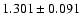 $1.301\pm0.091$