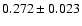 $0.272\pm0.023$
