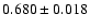 $0.680\pm0.018$