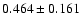 $0.464\pm0.161$