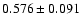 $0.576\pm0.091$