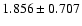 $1.856\pm0.707$