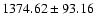 $1374.62\pm93.16$