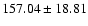 $157.04\pm18.81$