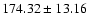 $174.32\pm13.16$