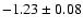 $-1.23\pm0.08$