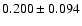 $0.200\pm0.094$