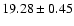 $19.28\pm0.45$