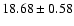 $18.68\pm0.58$