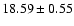 $18.59\pm0.55$