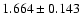 $1.664\pm0.143$