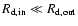 $R_{\rm d,in} \ll R_{\rm d,out}$